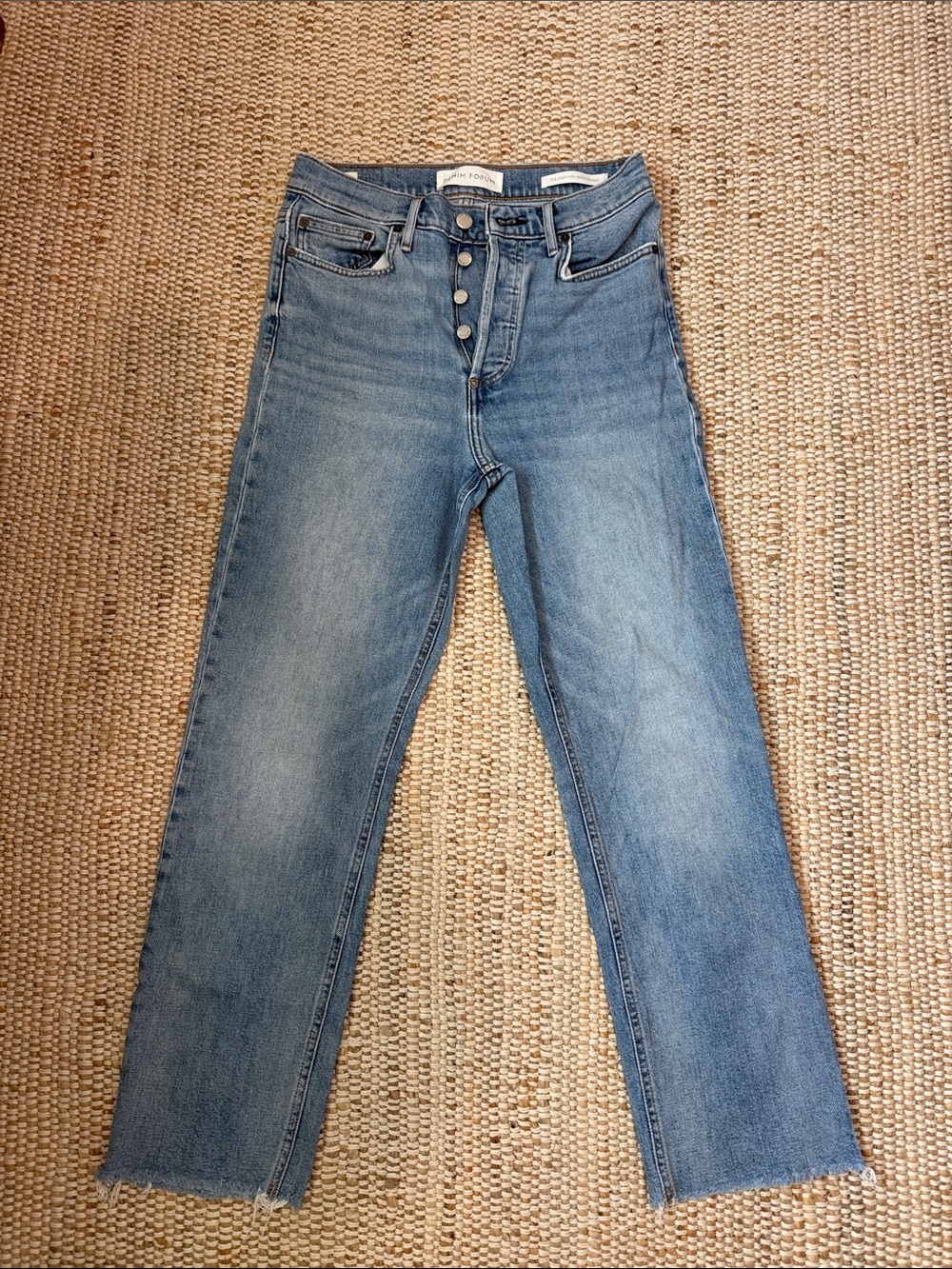 DENIM FORUM The Arlo High Rise Straight (Size 27)